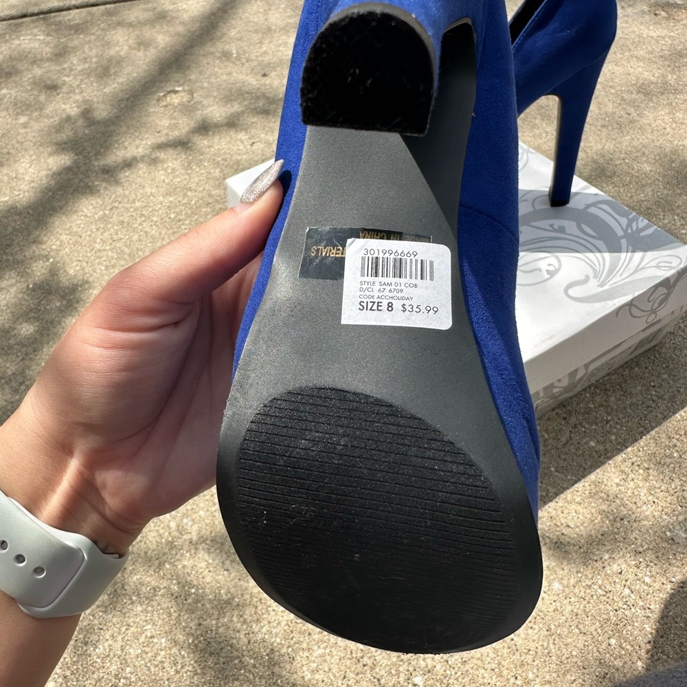 Electric Blue Heels